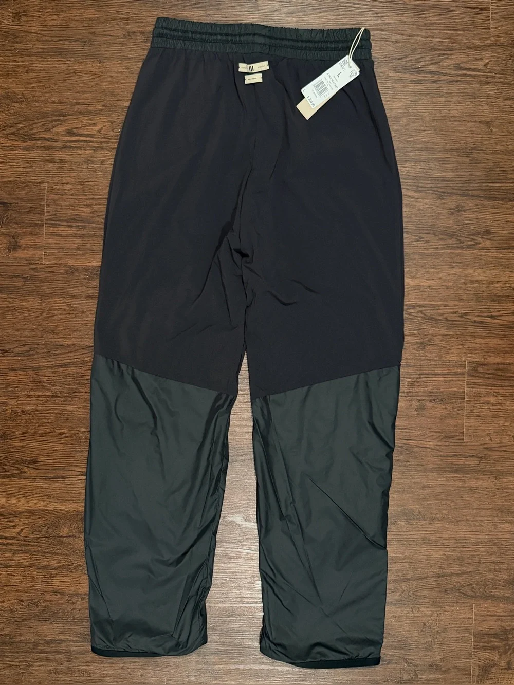 Adidas x FEAR OF GOD Mens Track Pants Drawstring Black Cream Size L IS8727
